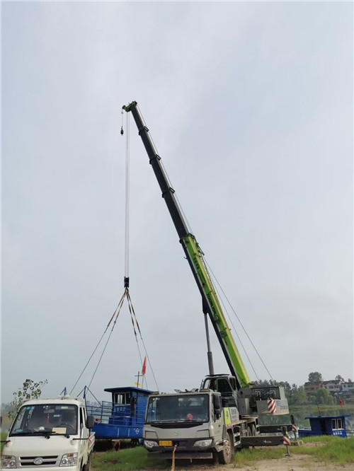 烈山区桥梁建设吊装案例